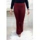 Buğlem Skuba Krep İspanyol Pantolon Bordo Buğlem Skuba Krep İspanyol Pantolon Bordo