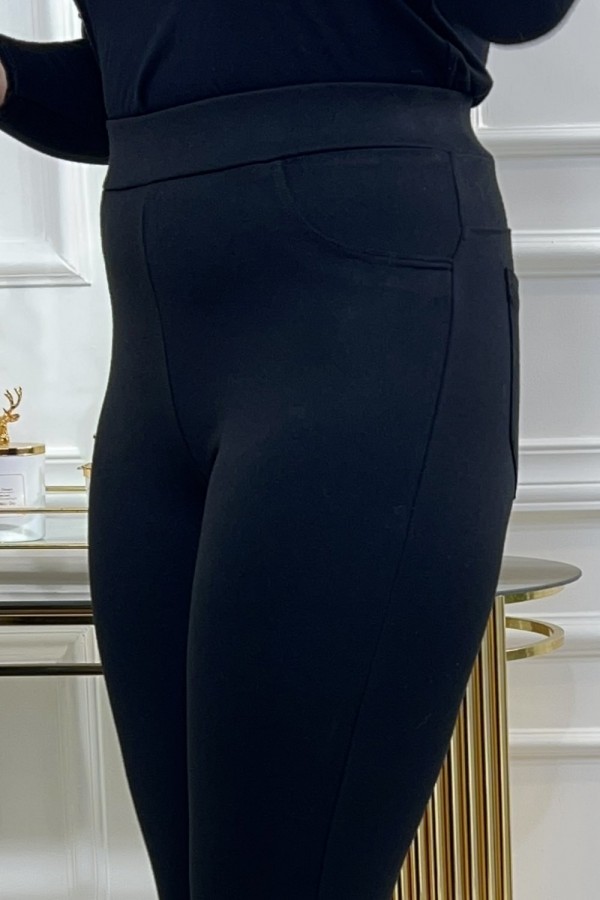 Sıla Gerçek Çelik Örgü Cepli Tayt Pantolon Sıla Gerçek Çelik Örgü Cepli Tayt Pantolon