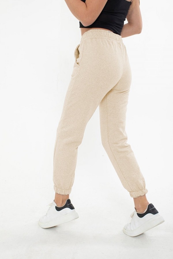 Pr Armalı Dar Paça Eşofman Alt - Bej Pr Armalı Dar Paça Eşofman Alt - Bej