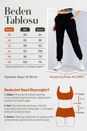 Pr Nergis Dar Paça Alt Eşofman - Taba