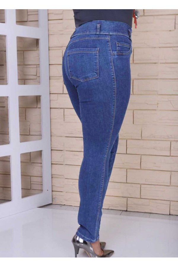 Lüks Kalite Full Likralı İnceltici - Toparlayıcı Kot Pantolon - Açık Mavi Lüks Kalite Full Likralı İnceltici - Toparlayıcı Kot Pantolon - Açık Mavi