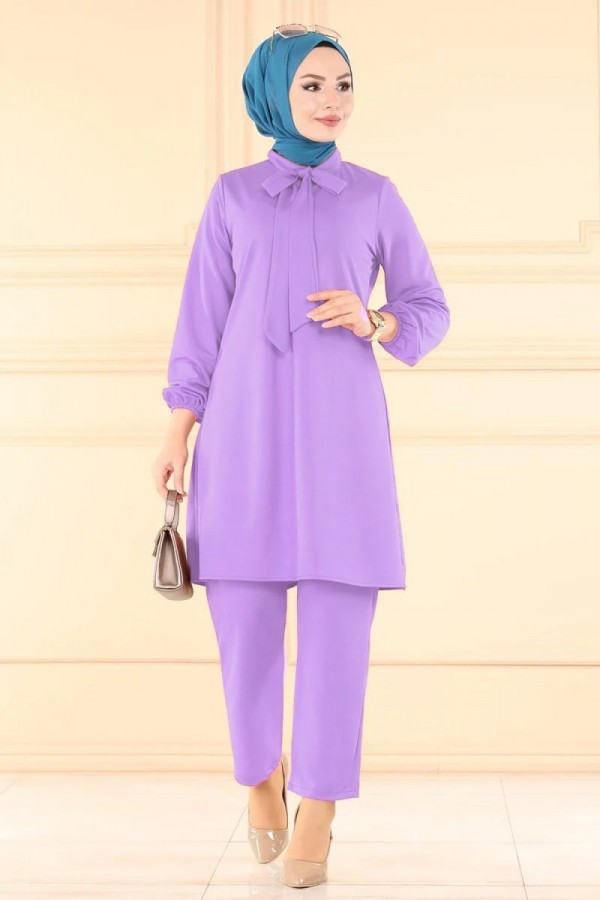 Fular Ayrobin İkili Takım - Lila Fular Ayrobin İkili Takım - Lila