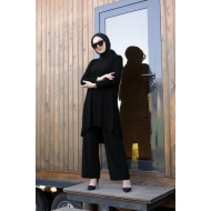 Melda Sandy İkili Takım - KOLYE HEDİYELİ - Siyah