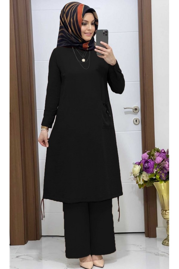 Bagi Ayrobin İkili Takım - Siyah Bagi Ayrobin İkili Takım - Siyah