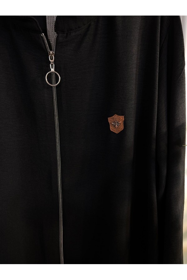 Işıl Dik Yaka Ayrobin Kap - Siyah Işıl Dik Yaka Ayrobin Kap - Siyah