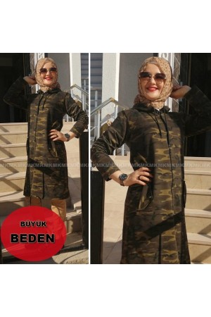 Büyük Beden Kamuflaj Desen Kap Büyük Beden Kamuflaj Desen Kap