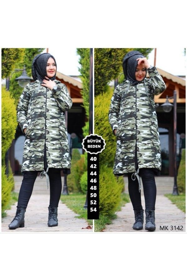 Büyük Beden Kamuflaj Desen Kap Büyük Beden Kamuflaj Desen Kap