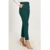 Balca Kemer Hediyeli Yüksek Bel Dar Paça Pantolon - Zümrüt 