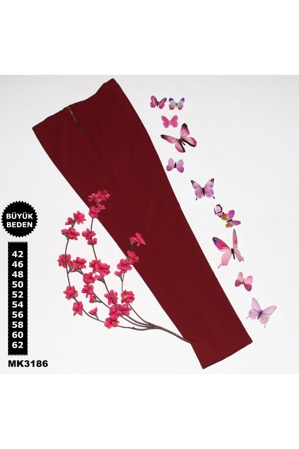 Bayan Fermuarlı Kumaş Pantolon Bayan Fermuarlı Kumaş Pantolon