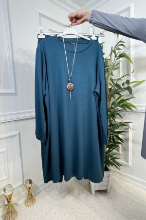 Defne Full Esnek Likralı İkili Takım-Kolye Hediyeli-Petrol Yeşili Defne Full Esnek Likralı İkili Takım-Kolye Hediyeli-Petrol Yeşili