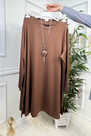 Defne Full Esnek Likralı İkili Takım-Kolye Hediyeli-Açık Kahve Defne Full Esnek Likralı İkili Takım-Kolye Hediyeli-Açık Kahve