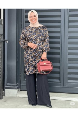 Alev Full Esnek Likralı Penye Viskon İkili Takım-Siyah Beyaz İnci Alev Full Esnek Likralı Penye Viskon İkili Takım-Siyah Beyaz İnci