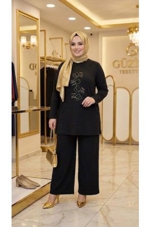 Sevda Taşlı Oyşo Takım - Siyah