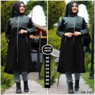 Büyük Beden Pul Payetli Kap Siyah Büyük Beden Pul Payetli Kap Siyah