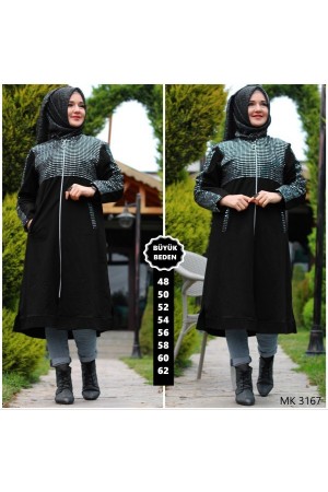 Büyük Beden Pul Payetli Kap Siyah Büyük Beden Pul Payetli Kap Siyah