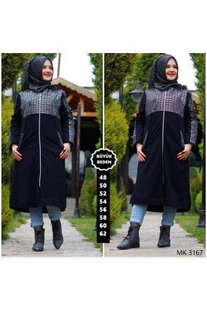 Büyük Beden Pul Payetli Kap Lacivert Büyük Beden Pul Payetli Kap Lacivert