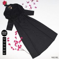 Büyük Beden Düğmeli Tam Boy Kaşe Kap  Siyah Kahverengi