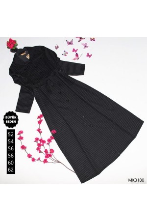 Büyük Beden Düğmeli Tam Boy Kaşe Kap Siyah Kahverengi Büyük Beden Düğmeli Tam Boy Kaşe Kap Siyah Kahverengi