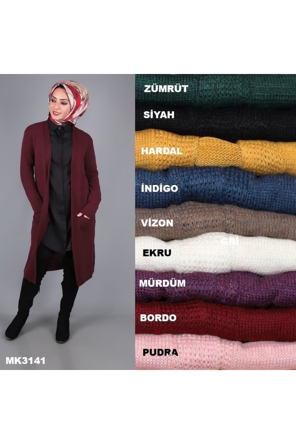 Cepli Triko Hırka  Lacivert