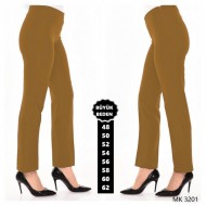 Büyük Beden Yandan Fermuarlı Bayan Yüksek Bel Kumaş Pantolon Taba Büyük Beden Yandan Fermuarlı Bayan Yüksek Bel Kumaş Pantolon Taba