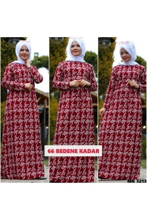 Büyük Beden Baskılı Krep Kumaş Elbise64 bedene kadar mevcut Kırmızı T Büyük Beden Baskılı Krep Kumaş Elbise64 bedene kadar mevcut Kırmızı T